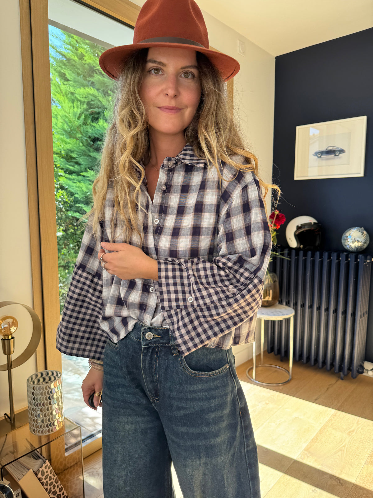 Chemise Emilie marine #Coloris_marine
