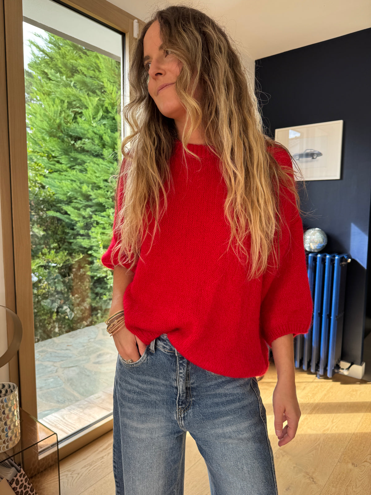 Pull Marylou rouge #Coloris_rouge