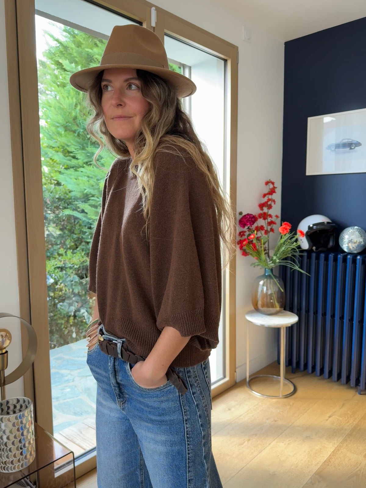 Pull Clem marron #Coloris_marron