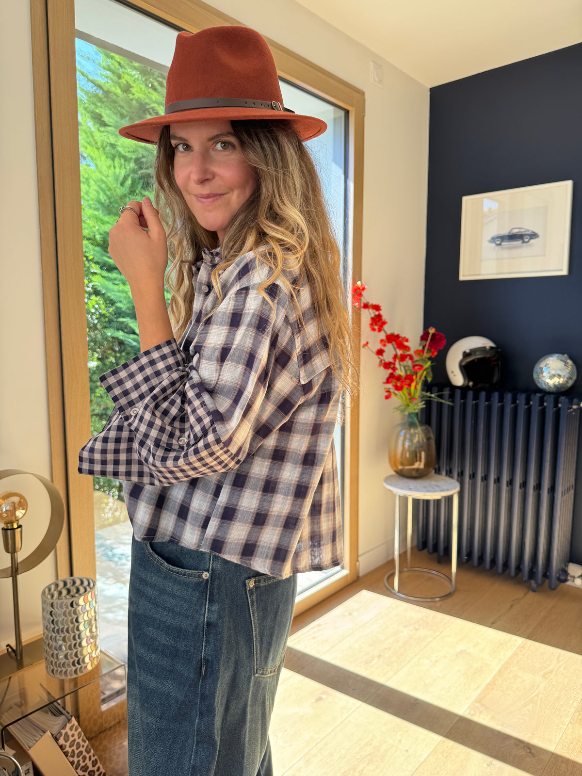 Chemise Emilie marine #Coloris_marine