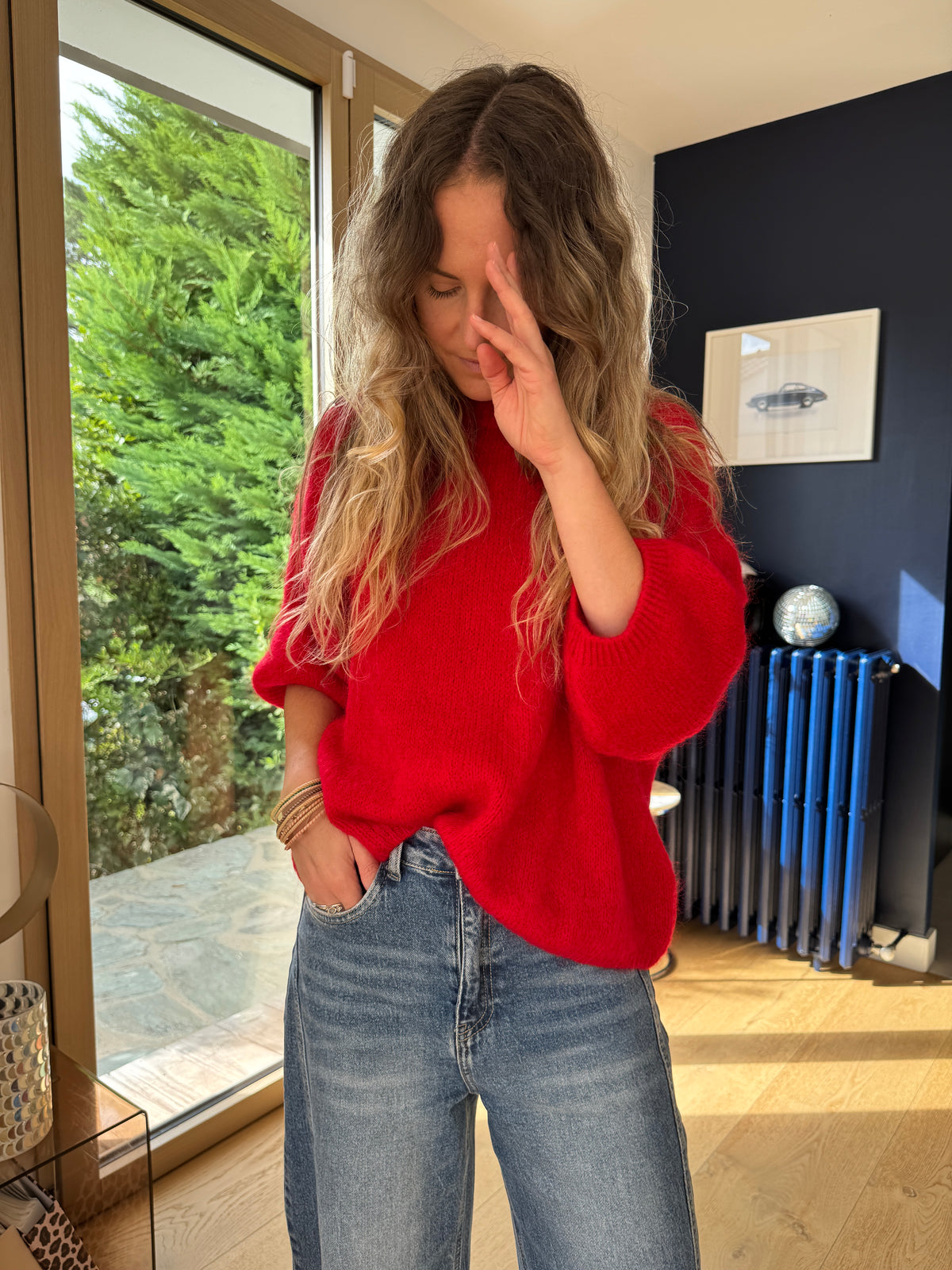 Pull Marylou rouge #Coloris_rouge