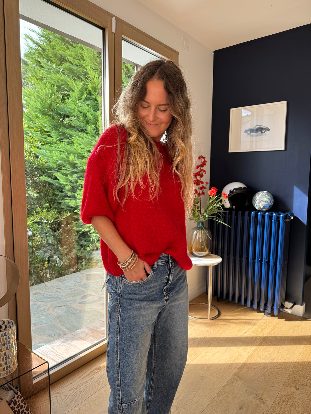 Pull Marylou rouge #Coloris_rouge