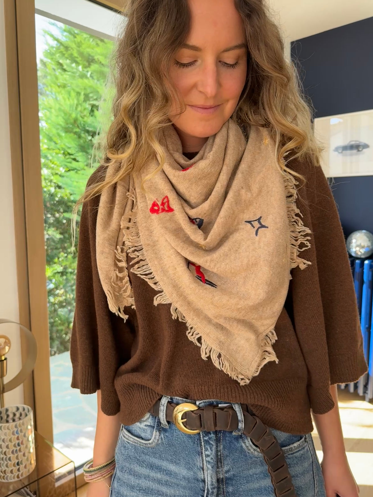 Echarpe Lucky #Coloris_camel