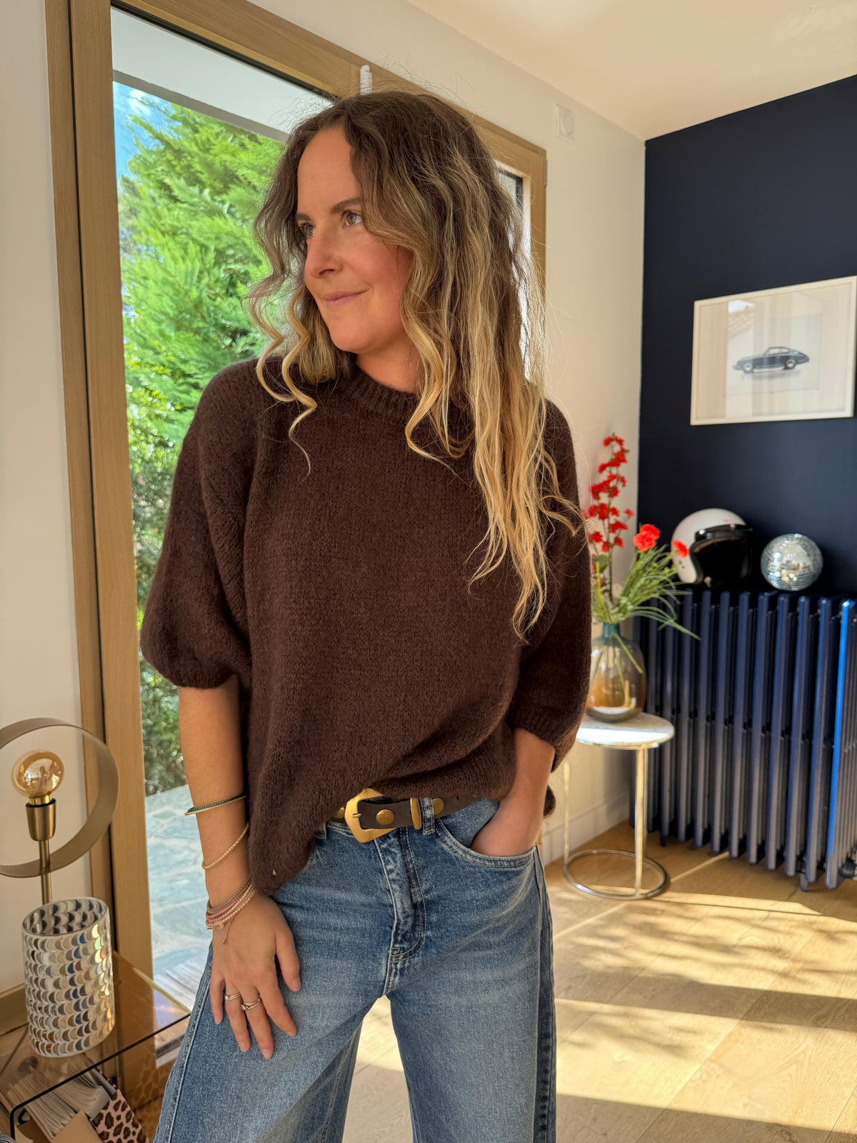 Pull Marylou marron #Coloris_marron